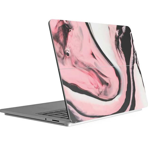 Pink Marble Ink Surface Laptop Studio Skin